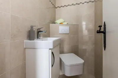 Kupaonica u objektu Apartman Ksenija kat