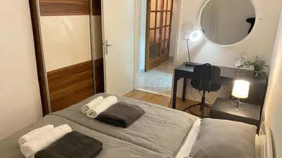 Krevet ili kreveti u jedinici u objektu Apartment seafront Juraj
