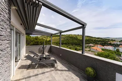 Balkon ili terasa u objektu MY DALMATIA - Sea view Penthouse Nikita