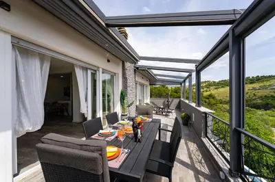 Balkon ili terasa u objektu MY DALMATIA - Sea view Penthouse Nikita