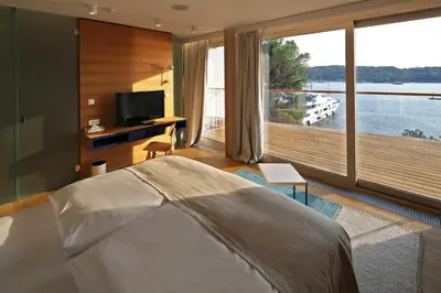 Krevet ili kreveti u jedinici u objektu D-Resort Šibenik