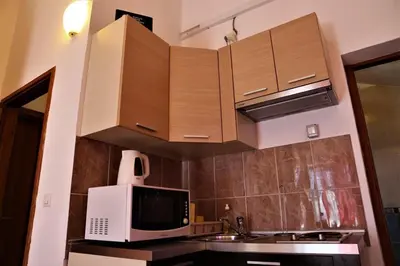 Kuhinja ili čajna kuhinja u objektu Apartments by the sea Tisno - Murter - 23720