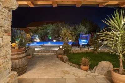 Bazen u objektu MY DALMATIA - Villa Olea with private heated pool and sauna ili u blizini