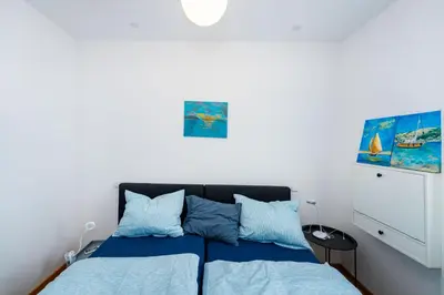 Krevet ili kreveti u jedinici u objektu Tribunj Apartment
