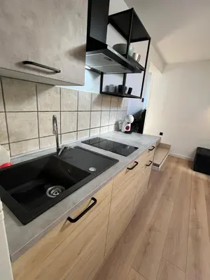 Kuhinja ili čajna kuhinja u objektu Apartments and Rooms Bozena