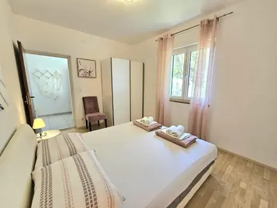 Krevet ili kreveti u jedinici u objektu Apartman Alfirev Tomislav