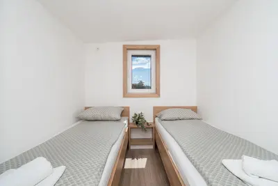 Krevet ili kreveti u jedinici u objektu Mobile home Banovi dvori III