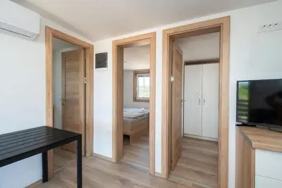 Krevet ili kreveti u jedinici u objektu Mobile home Banovi dvori III