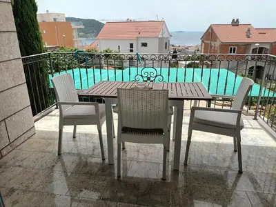 Balkon ili terasa u objektu Apartmani Dajana