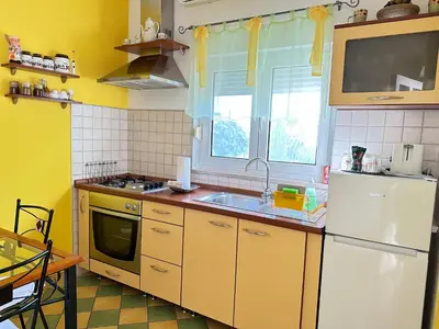 Kuhinja ili čajna kuhinja u objektu Apartments - Rooms VESNA