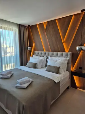 Krevet ili kreveti u jedinici u objektu Pearl Penthouse