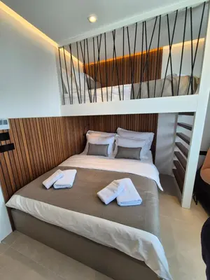 Krevet ili kreveti u jedinici u objektu Pearl Penthouse