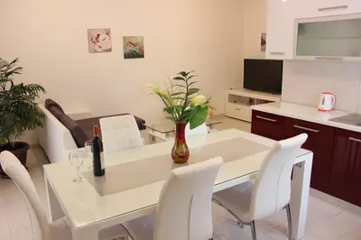 Kuhinja ili čajna kuhinja u objektu Apartment Maras