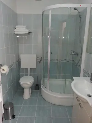 Kupaonica u objektu New Studio Apartments Trlaja