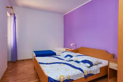 Krevet ili kreveti u jedinici u objektu Apartments by the sea Sparadici, Sibenik - 23939