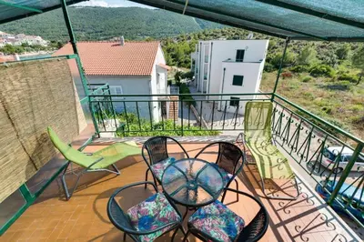 Balkon ili terasa u objektu Apartments by the sea Grebastica, Sibenik - 23940