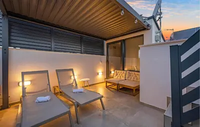 Balkon ili terasa u objektu Amazing Home In Vodice With Sauna