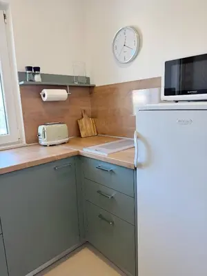 Kuhinja ili čajna kuhinja u objektu Apartman Mjesec