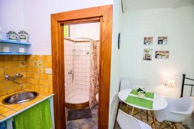 Kupaonica u objektu Rustica Apartments