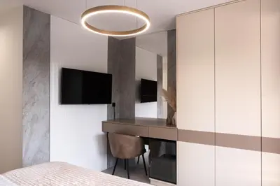 TV i/ili zabavni centar u objektu Luxury Villa Vesper- Heated Pool, Hot Tub, Rooftop terrace, Gym