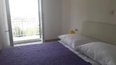 Krevet ili kreveti u jedinici u objektu Modern loft with big terrace - sea view