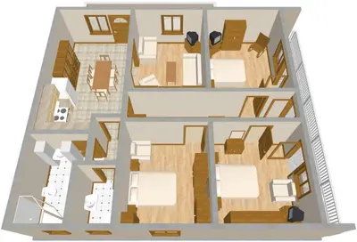 Tlocrt objekta Apartments by the sea Brodarica, Sibenik - 921
