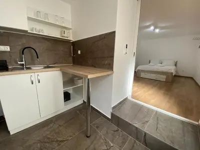 Kuhinja ili čajna kuhinja u objektu Villa Vista Sol Vodice Apartment 3