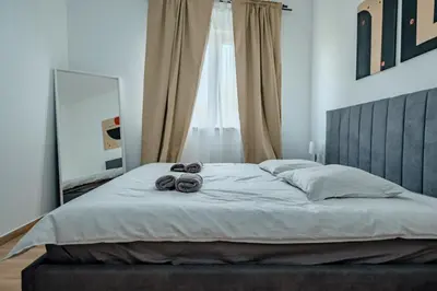 Krevet ili kreveti u jedinici u objektu Apartments with parking space Solaris, Sibenik - 24037