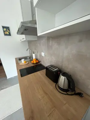 Kuhinja ili čajna kuhinja u objektu Apartments Fishers