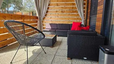 Balkon ili terasa u objektu Mobile home Pelin with shared pool