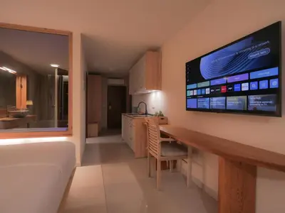 TV i/ili zabavni centar u objektu Villa Lojena - Luxury Getaway with Jacuzzi ID 117
