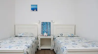 Krevet ili kreveti u jedinici u objektu Apartments Villa Laguna with pool