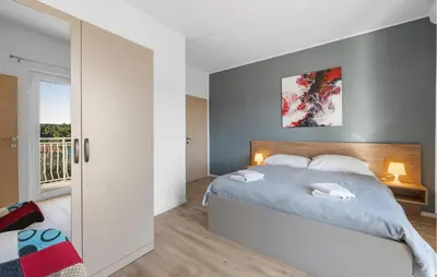 Krevet ili kreveti u jedinici u objektu Awesome Apartment In Pirovac With House Sea View