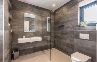Kupaonica u objektu Luxurious Home In Razanj
