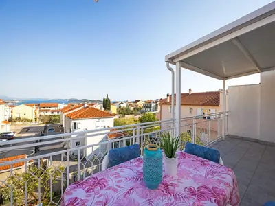 Balkon ili terasa u objektu Studio in Vodice near Blue Beach