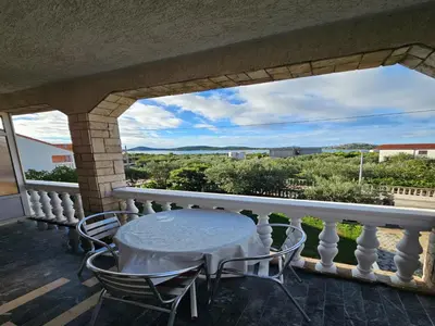 Balkon ili terasa u objektu Studio in Tribunj near Seafront and Beaches