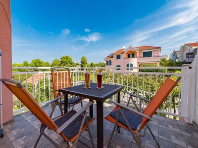Balkon ili terasa u objektu Apartment ibenik near Beach Gaj