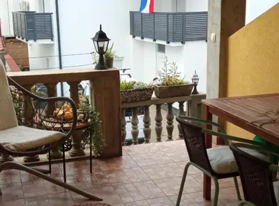 Balkon ili terasa u objektu Cozy Vodice Garden Apartments With Terrace and BBQ