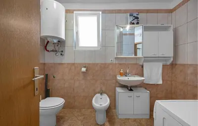 Kupaonica u objektu Amazing Apartment In Dubravice With Wifi