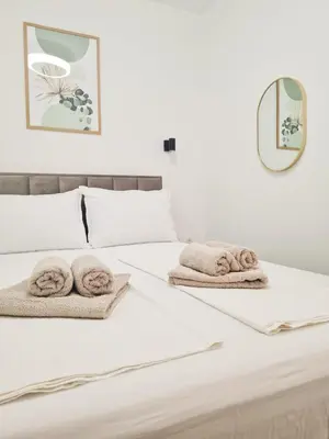 Krevet ili kreveti u jedinici u objektu Dream Apartments Tribunj A1