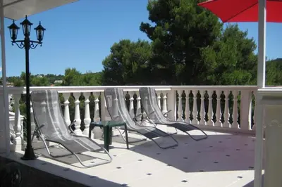 Balkon ili terasa u objektu Apartments by the sea Zaton, Krka - 24448