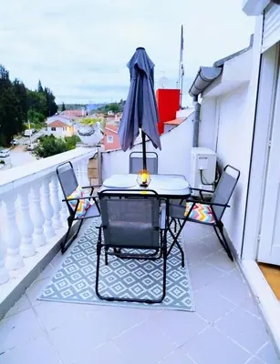 Balkon ili terasa u objektu Apartmani Ruža