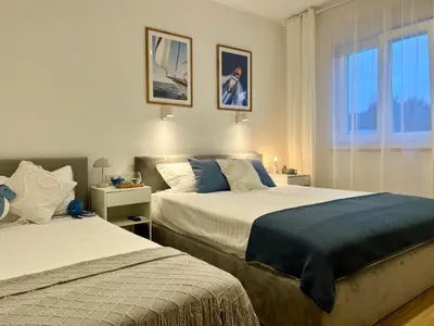 Krevet ili kreveti u jedinici u objektu SunFunApartment Croatia