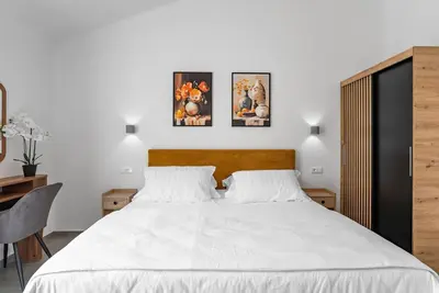 Krevet ili kreveti u jedinici u objektu Villa Domus Alba A Tranquil Family Hideaway with Private Pool