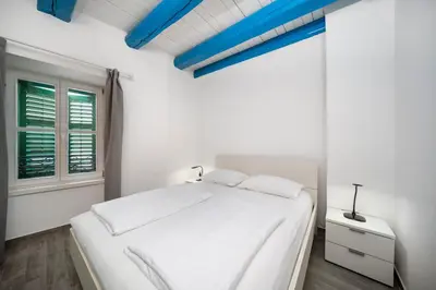 Krevet ili kreveti u jedinici u objektu Centar Vodice Apartmani