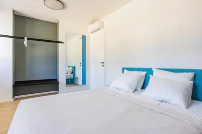 Krevet ili kreveti u jedinici u objektu Pomalo apartments Vodice