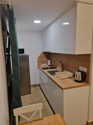 Kuhinja ili čajna kuhinja u objektu Nada Seaside Apartments Pirovac