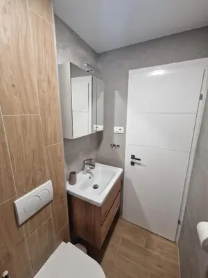 Kupaonica u objektu Nada Seaside Apartments Pirovac