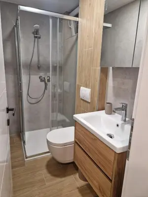 Kupaonica u objektu Nada Seaside Apartments Pirovac