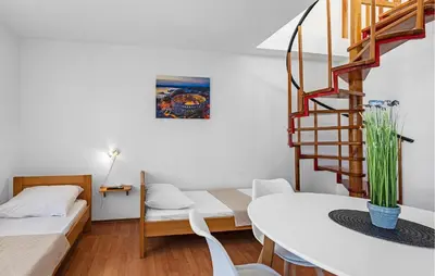 Krevet ili kreveti u jedinici u objektu One Bedroom Cozy Apartment In Betina